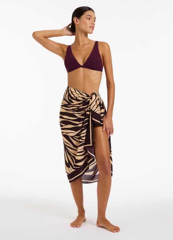 Fine Lines Sarong - Port