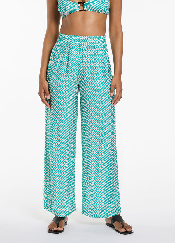 Asceno Wide Leg Pant - Mineral