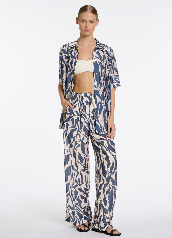 Sereno Short Sleeve Shirt - Steel Blue