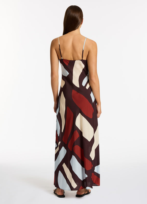 Zarla Slip Maxi Dress - Ruby