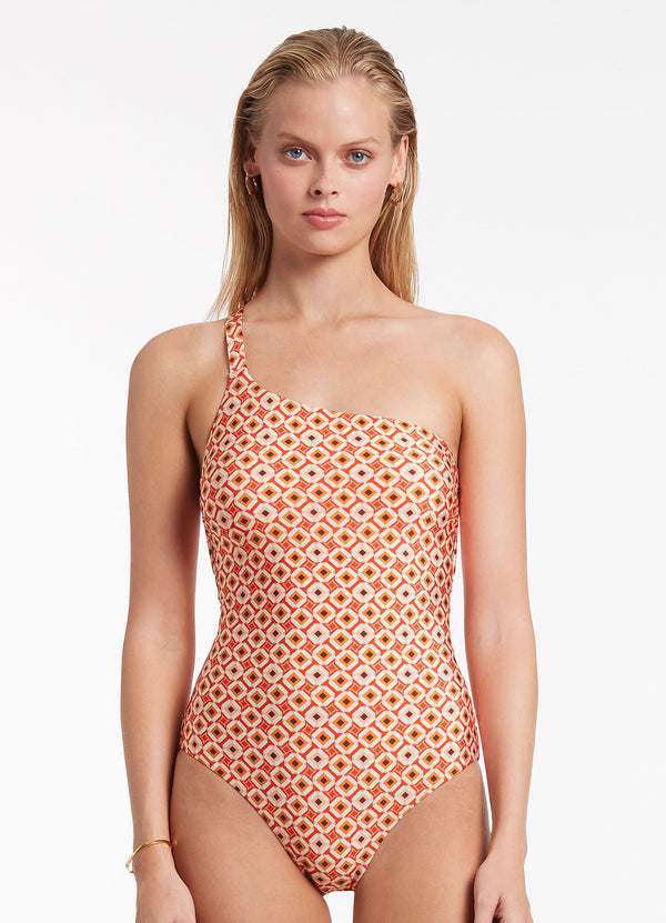 Playa One Shoulder One Piece - Fiamma