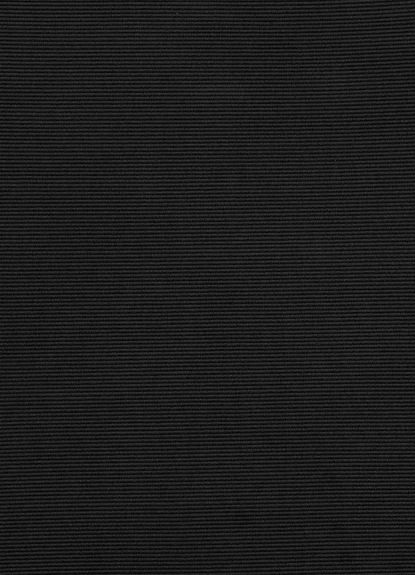 Isla Rib Fold Down Bandeau One Piece - Black