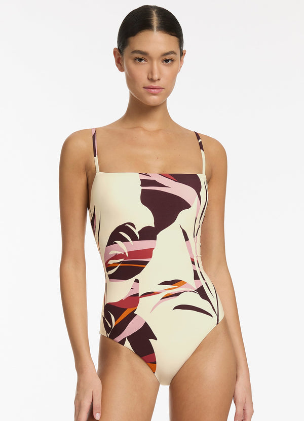 Shadow Palm Minimal Tank One Piece - Port