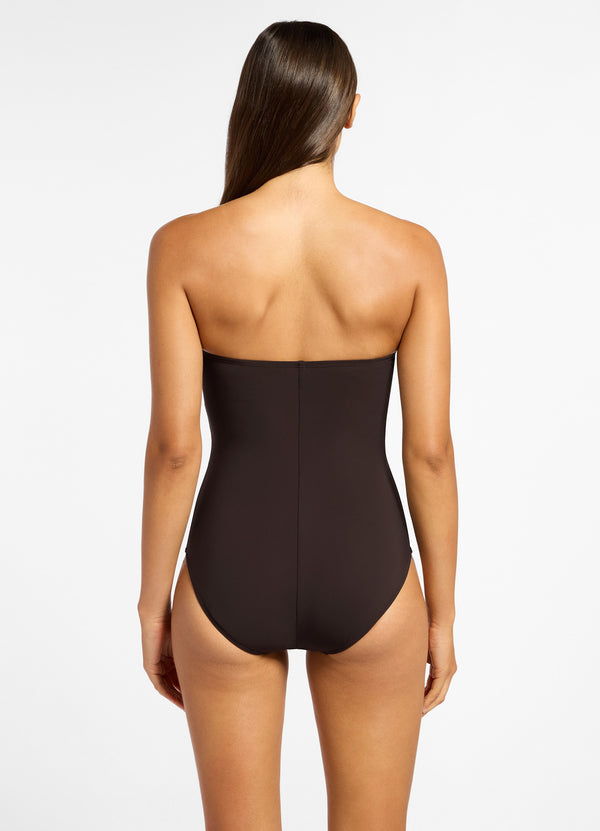 Jetset Bandeau One Piece - Chocolate