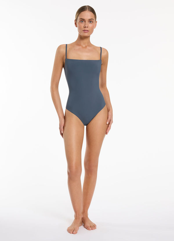 Jetset Minimal Tank One Piece - Steel Blue