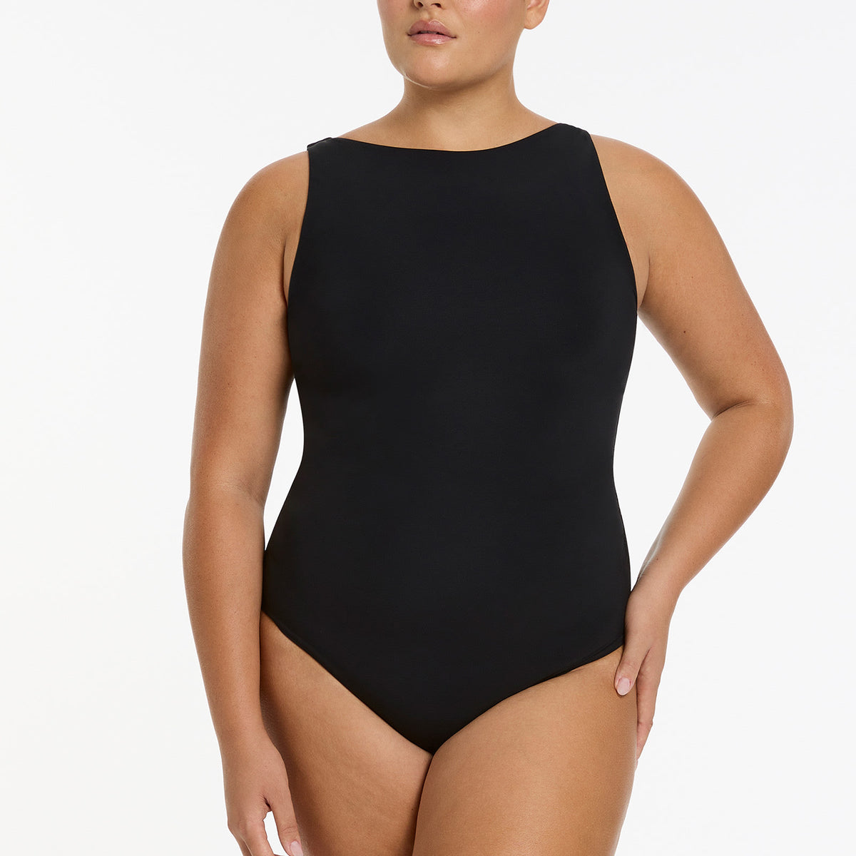 Jetset Boat Neck One Piece - Black – JETS UK