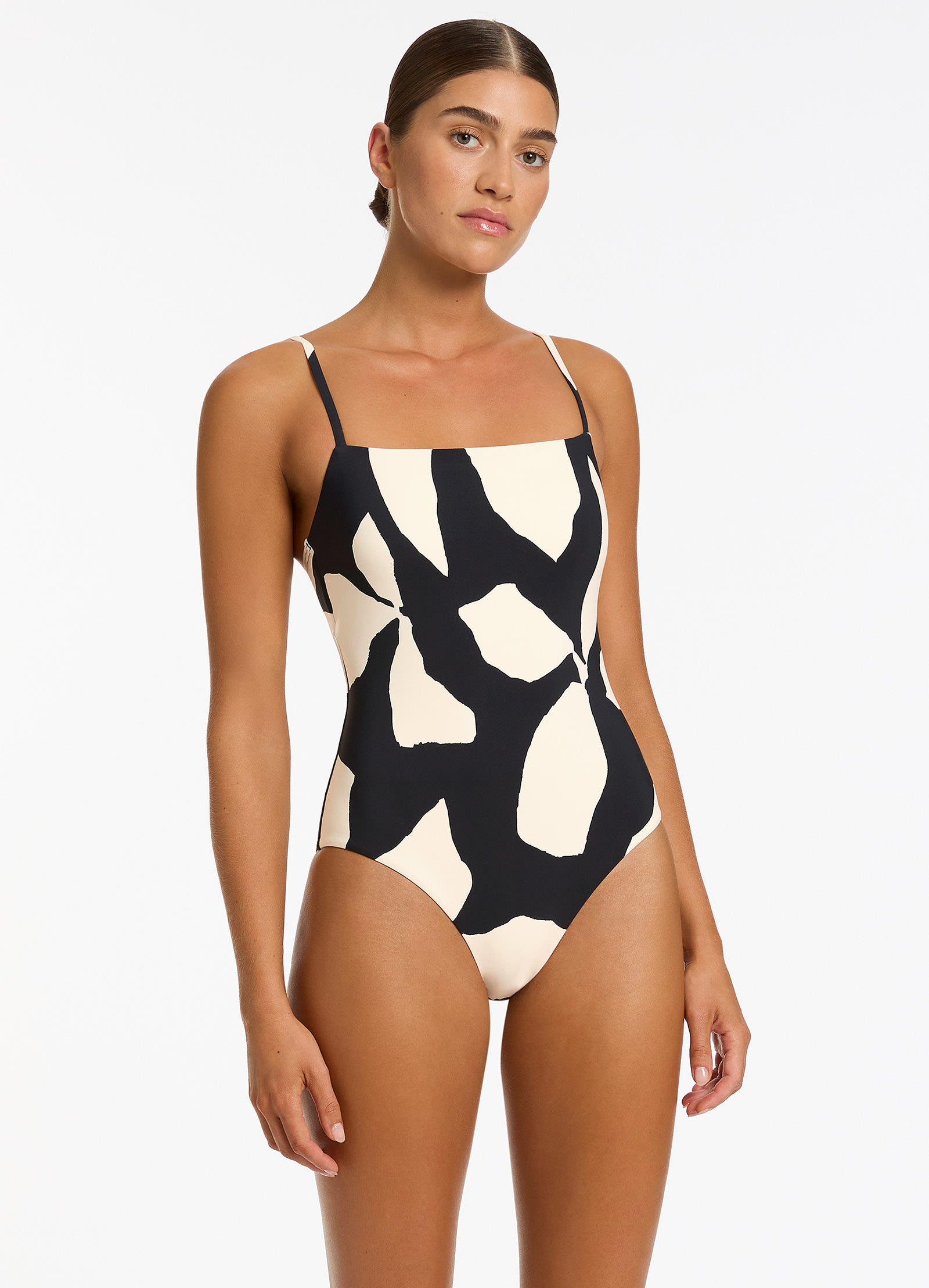 Fiore Minimal Tank One Piece - Black – JETS UK