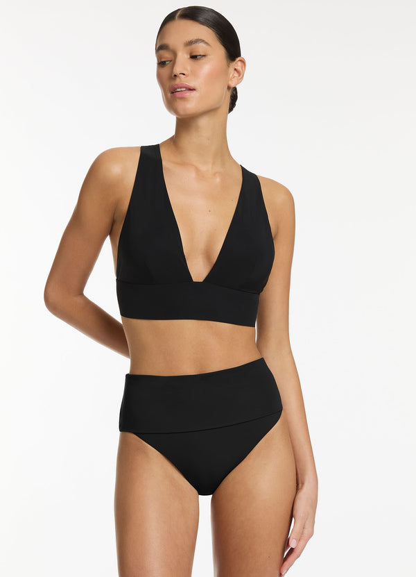 Jetset Soft Triangle Bikini Top - Black