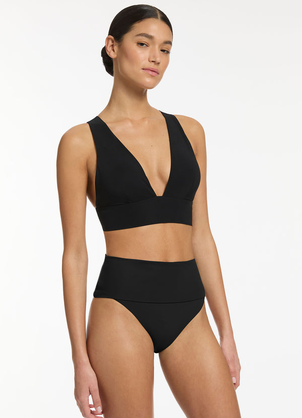 Jetset Soft Triangle Bikini Top - Black