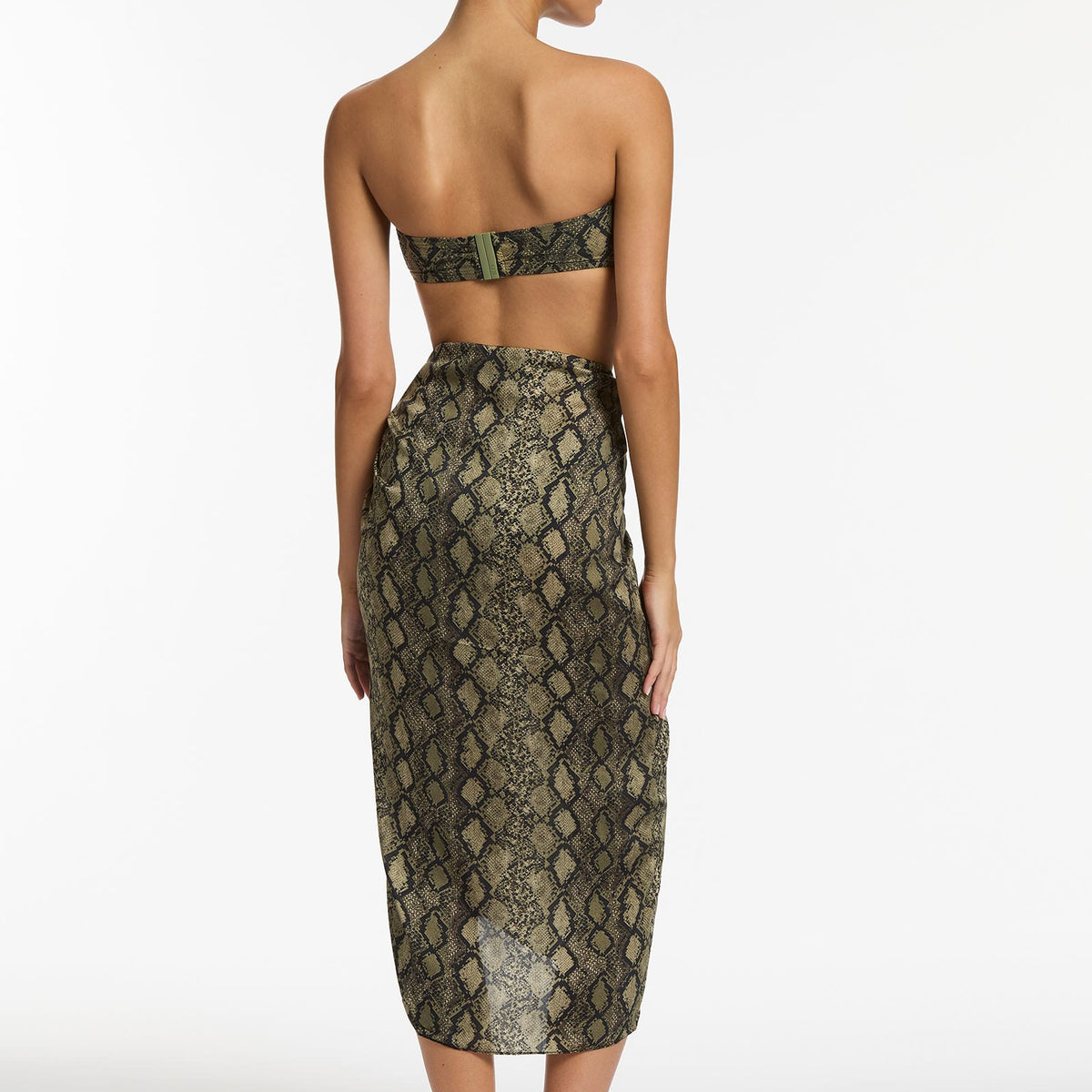 Python Sarong - Olive – JETS UK