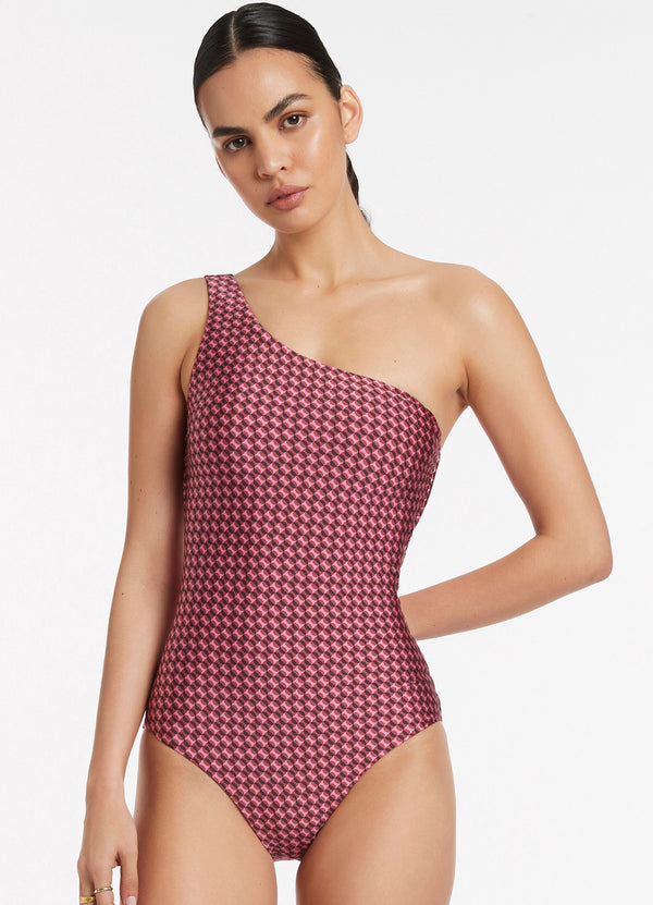 Lalita One Shoulder One Piece - Orchid